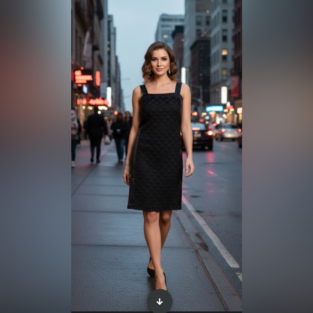 Banana Republic Elegant Black Mini Dress